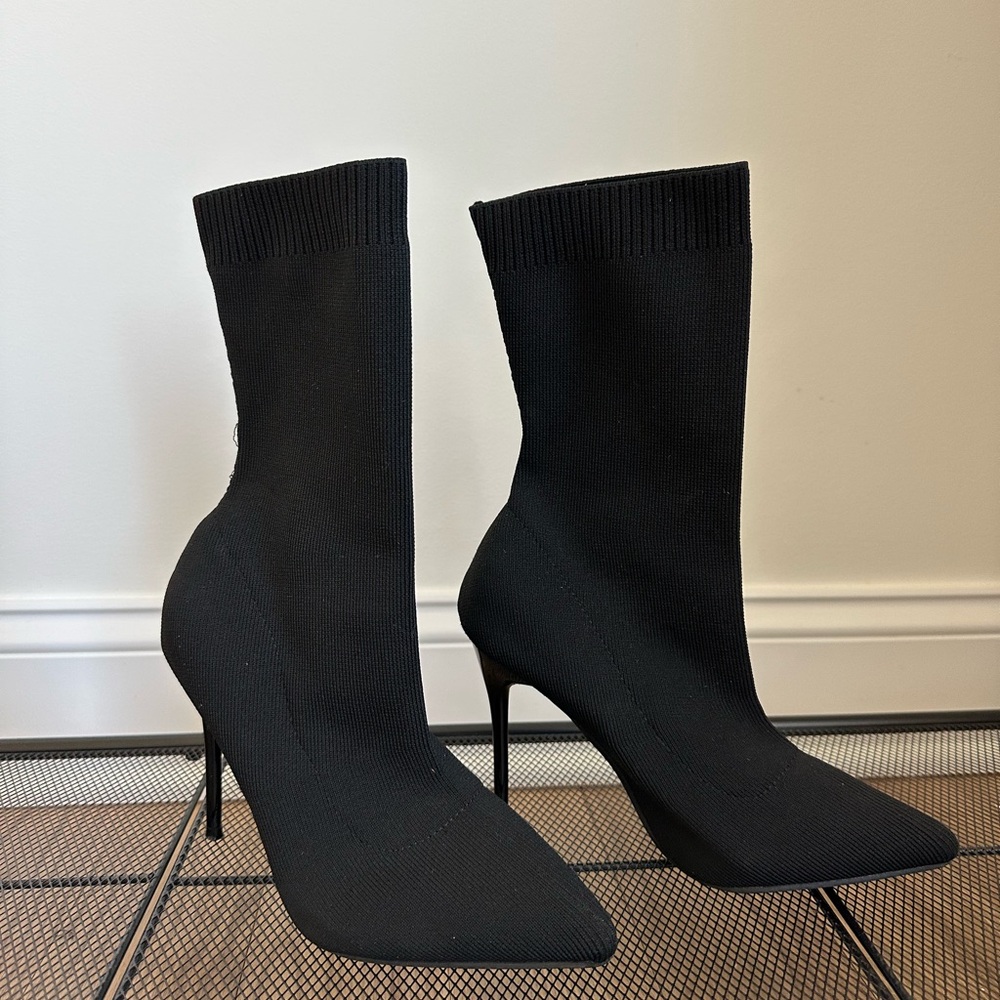 Elegant Black Women's Sock Boots